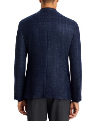 Loro Piana Wool, Silk & Cashmere Fabric Plaid Unstructured Regular Fit Sport Coat - Exclusive