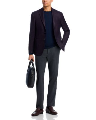 Loro Piana Wool & Silk Fabric Textured Solid Unstructured Regular Fit Sport Coat - Exclusive