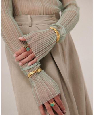 Evenness Hammered Bangle Bracelet