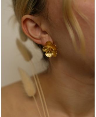 Buttercup Flower Stud Earrings