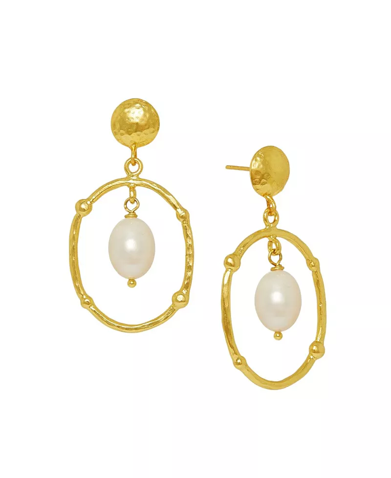 Ottoman Hands Sloane Drop Stud Earrings
