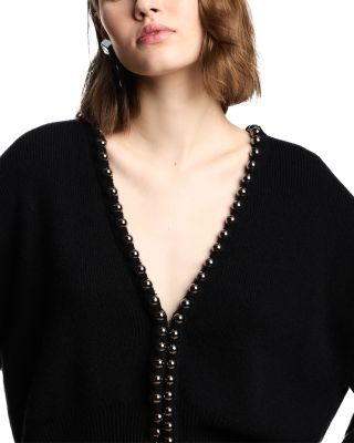 Metallic Sphere Trim Sweater