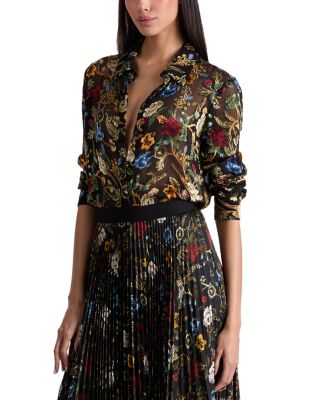 Willa Floral Burnout Blouse