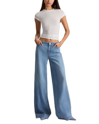 Slay Low Rise Wide Leg Jeans in Celine Vintage