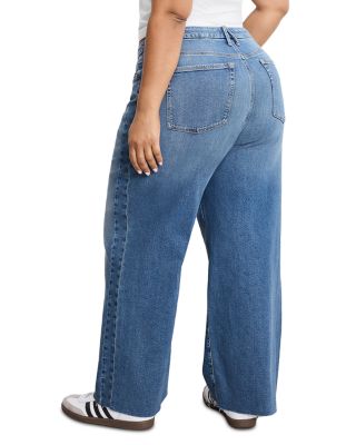 Good Skate Cropped Wide Leg Jeans in Indigo1005