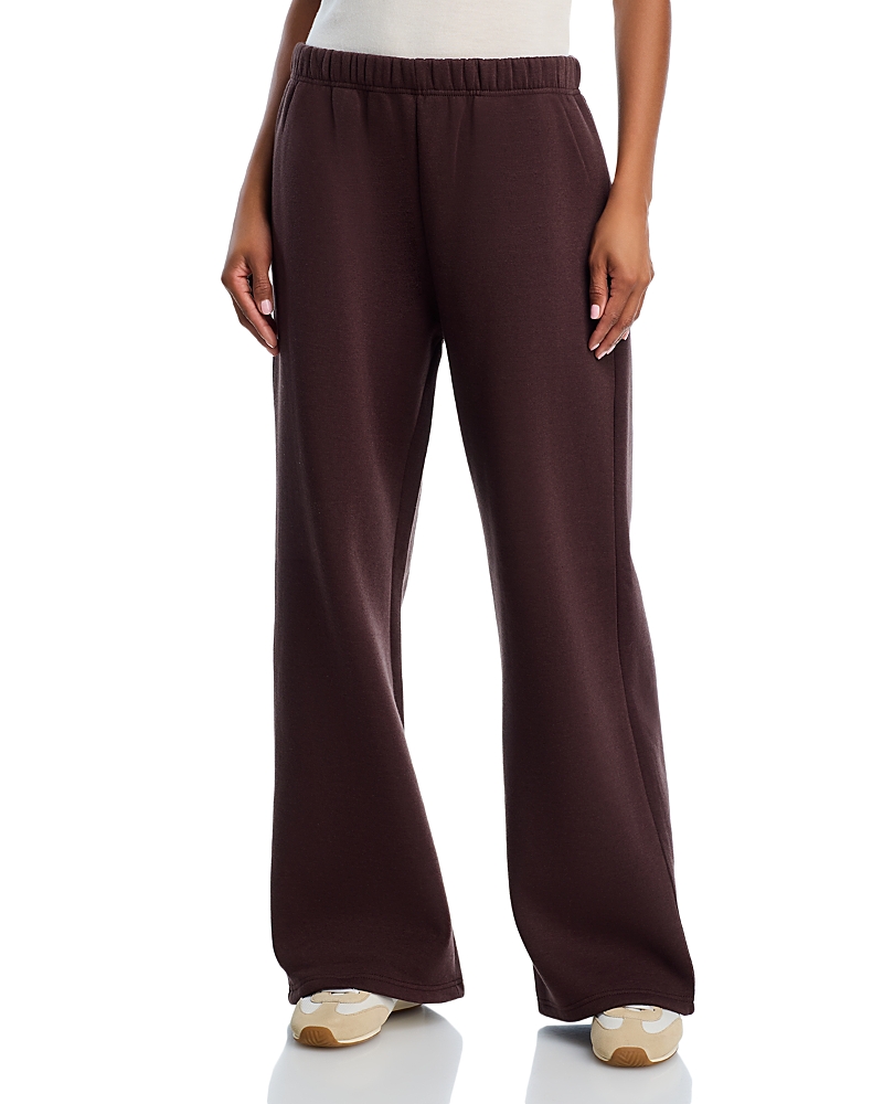 Aqua X Angelica Hicks Leopard Sweatpants - Exclusive In Burgundy