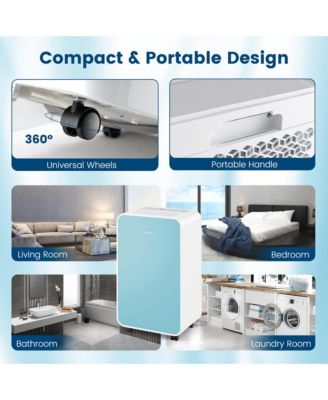  Portable 32 Pints/Day Dehumidifier for Home Basement with 3 Modes