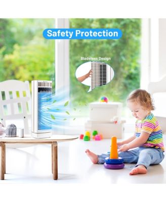 14'' Mini Oscillating Tower Fan Electric Desk Fan with 3 Speed & Timer