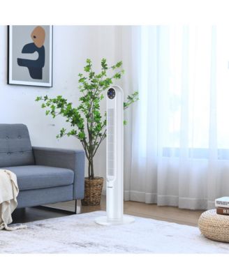 42'' Smart Display Panel 12H Timer Tower Fan with Remote