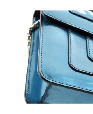  Small Serpenti Forever Square Shoulder Bag Metallic Leather