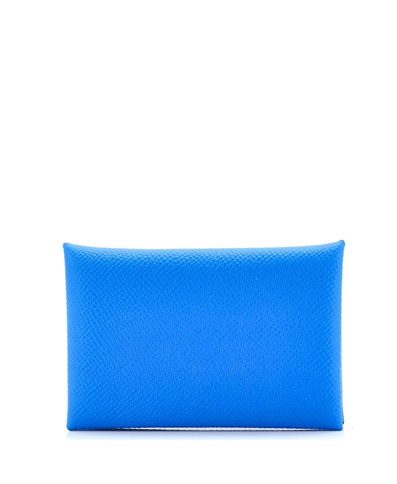 Pre-owned Pre-owned Hermes Hermes Calvi Duo Card Holder Epsom In Multi
