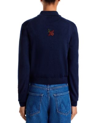 The Racquet Wool Cardigan