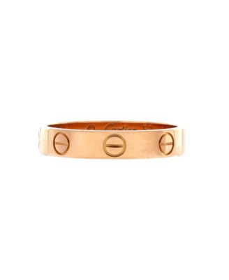 Love Wedding Band Ring 18K Rose Gold