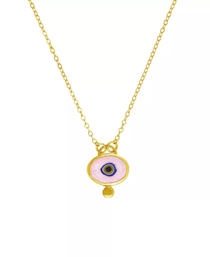 Ottoman Hands Alara Evil Eye Pendant Necklace