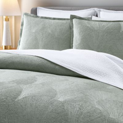 Gingko Strie Duvet Cover, King - Exclusive
