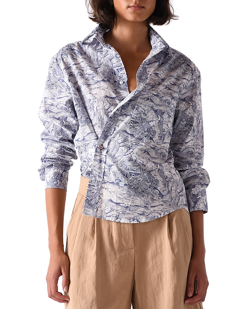 Cissa The Daily Button-front Shirt In Multi