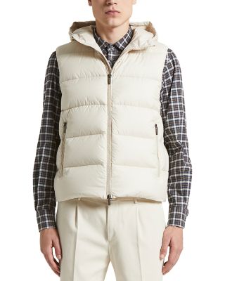 Man Hooded Puffer Vest