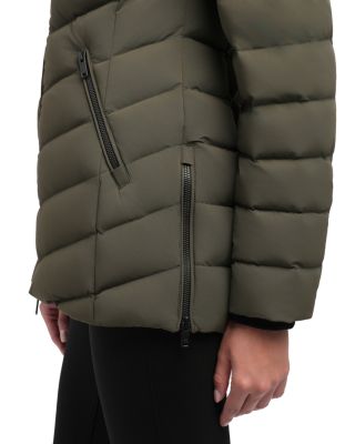 Roselawn Shearling Trim Down Jacket