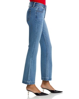 High Rise Mini Flare Bootcut Jeans in Indigo - Exclusive