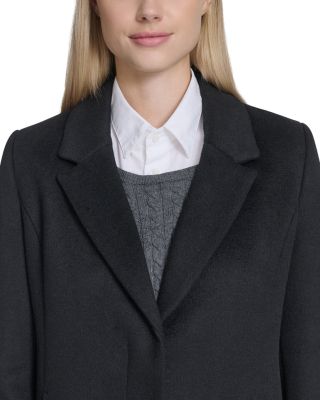 Single Breasted Notch Collar Coat