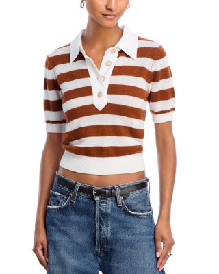 FRAME - The Bold Stripe Polo Sweater