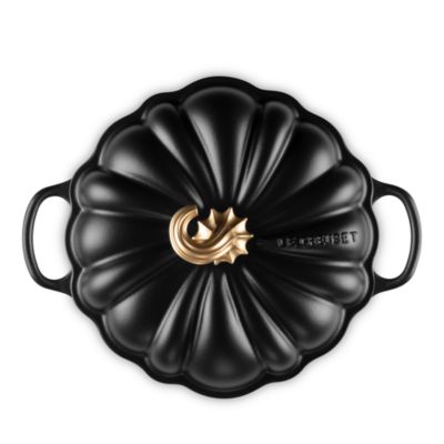 Enameled Cast Iron Figural Pumpkin Cocotte