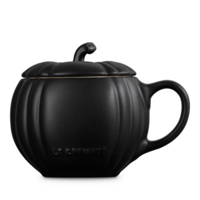 Stoneware Pumpkin Mug with Lid