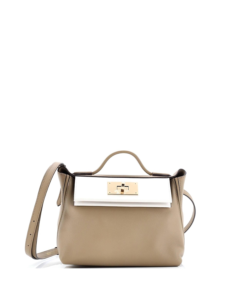 Pre-owned Pre-owned Hermes Hermes 21 24/24 Bag Tricolor Evercolor With Swift In Gray
