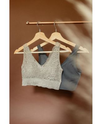 Soft V Lace Reversible Bralette