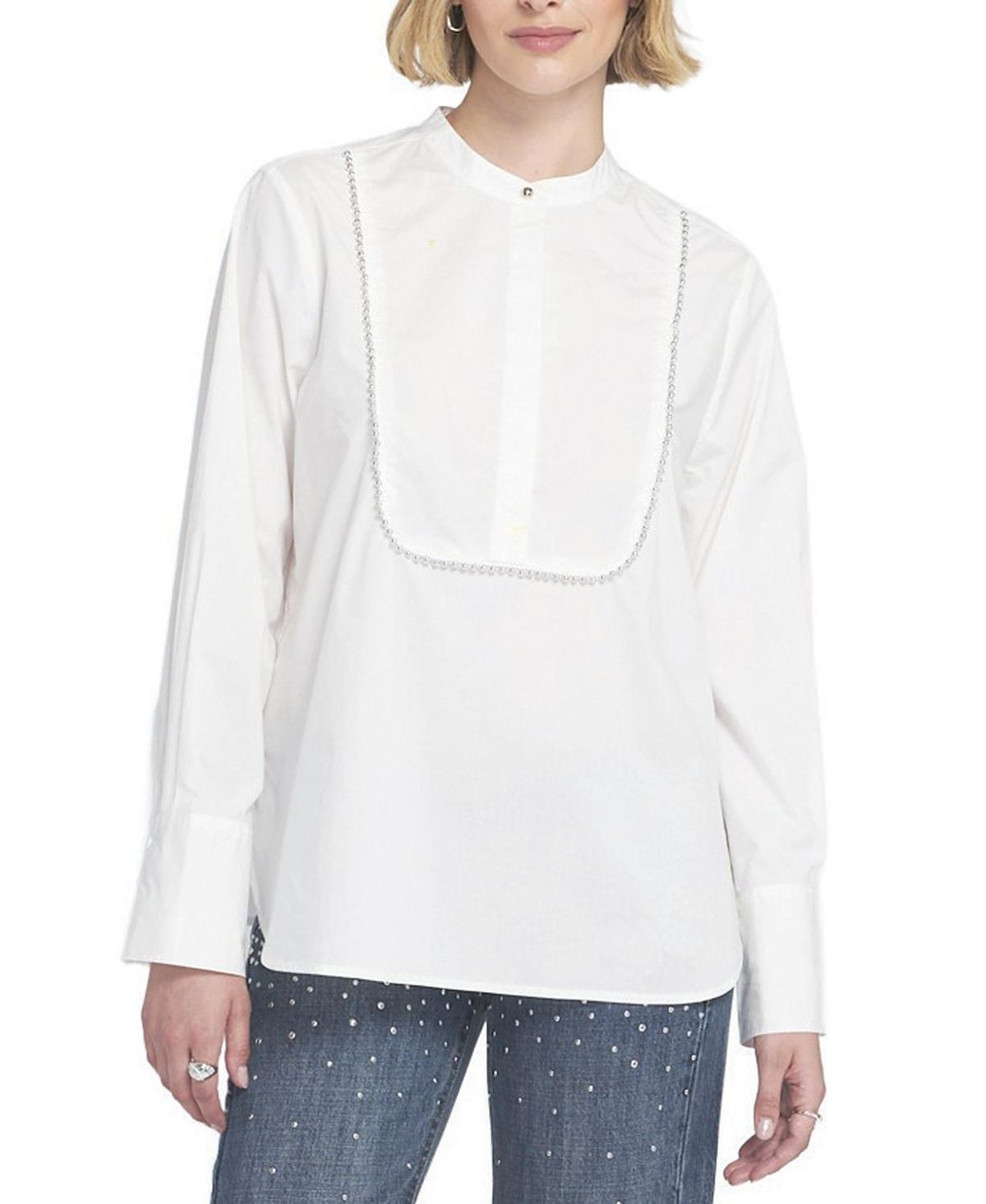 Elle Collection Beaded Shirt
