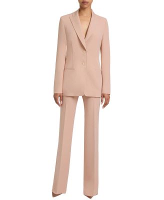 Juno Double Button Jacket in Soft Stretch Crepe