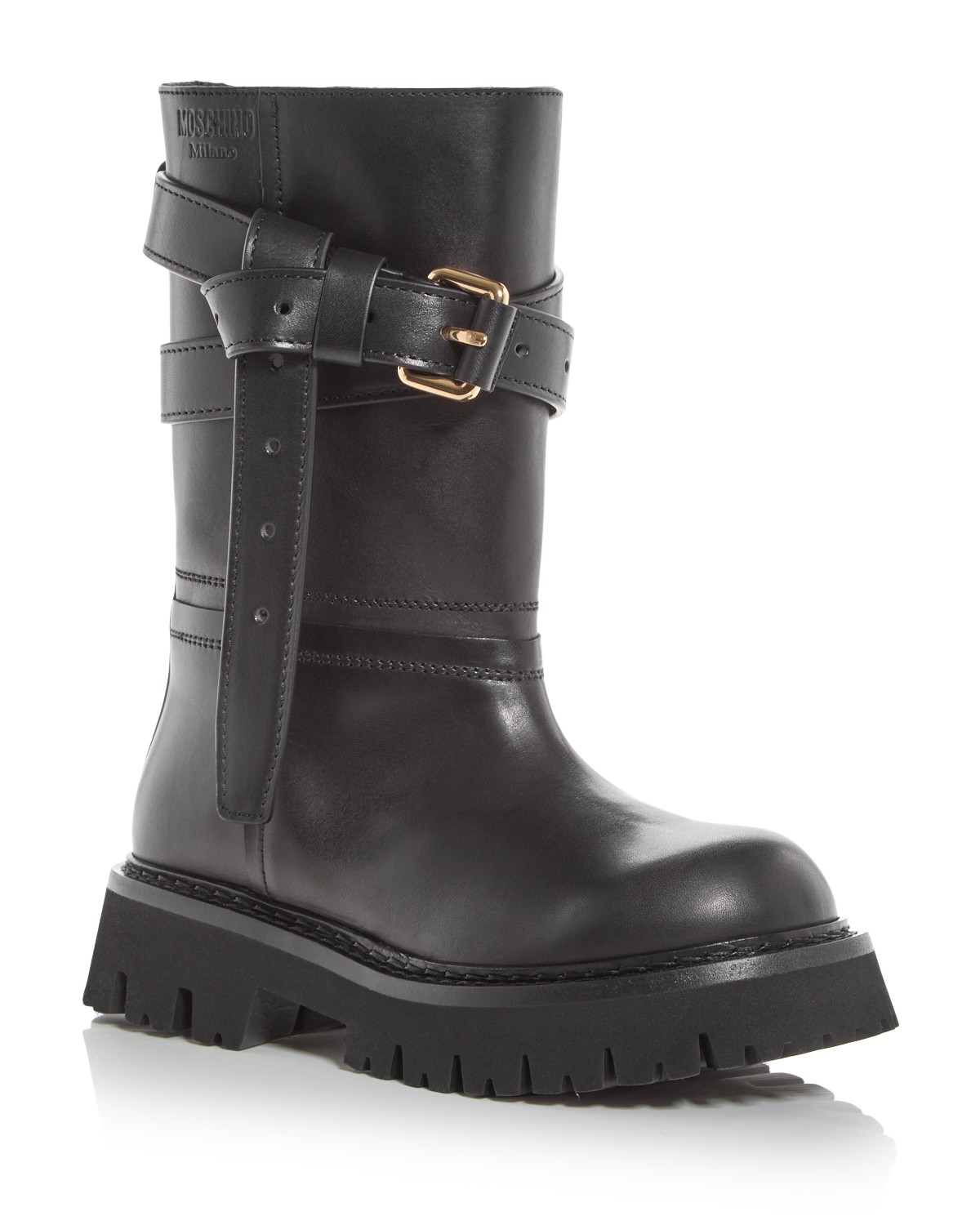 Moschino Women's Belt Boots in Black