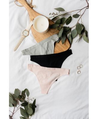 Comfy Undies Hi Leg Thong, 3 Pack