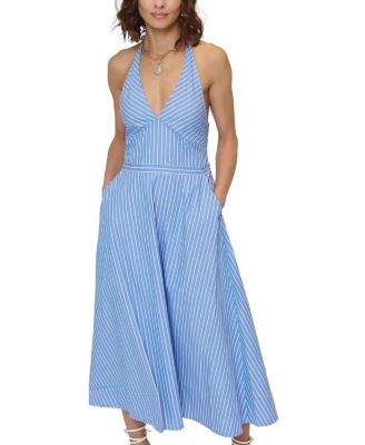 Central Park West Women's Kira Halter Shirt Dress | Bloomingdale's Women