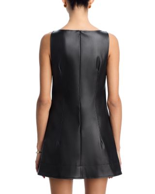 Dessa Faux Leather Mini Dress