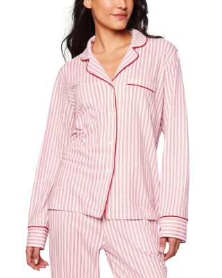 Women's Antique Red Ticking Pima Pajama Set