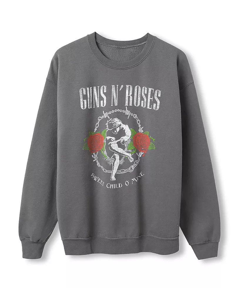 Junk Food Clothing Unisex Guns N' Roses Sweet Child O' Mine Flea Market Fleece Sweatshirts