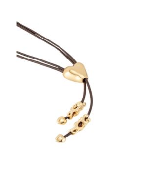  Heartline Leather Necklace