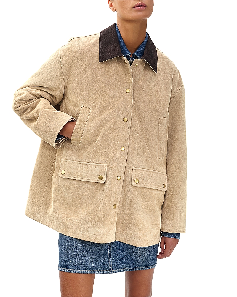 Rag & Bone Cassidy Suede Jacket In Brown