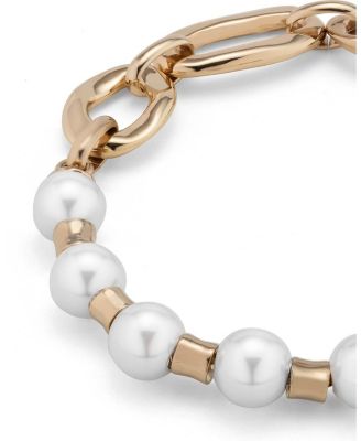 Link & Pearl Combo Bracelet