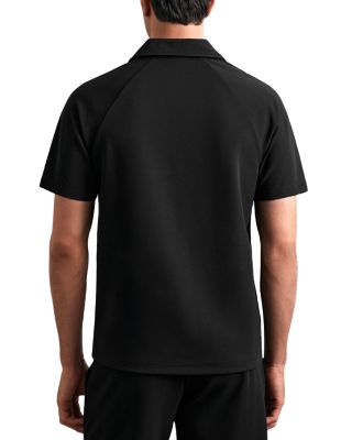 Winston Textured Raglan Half Zip Polo Shirt