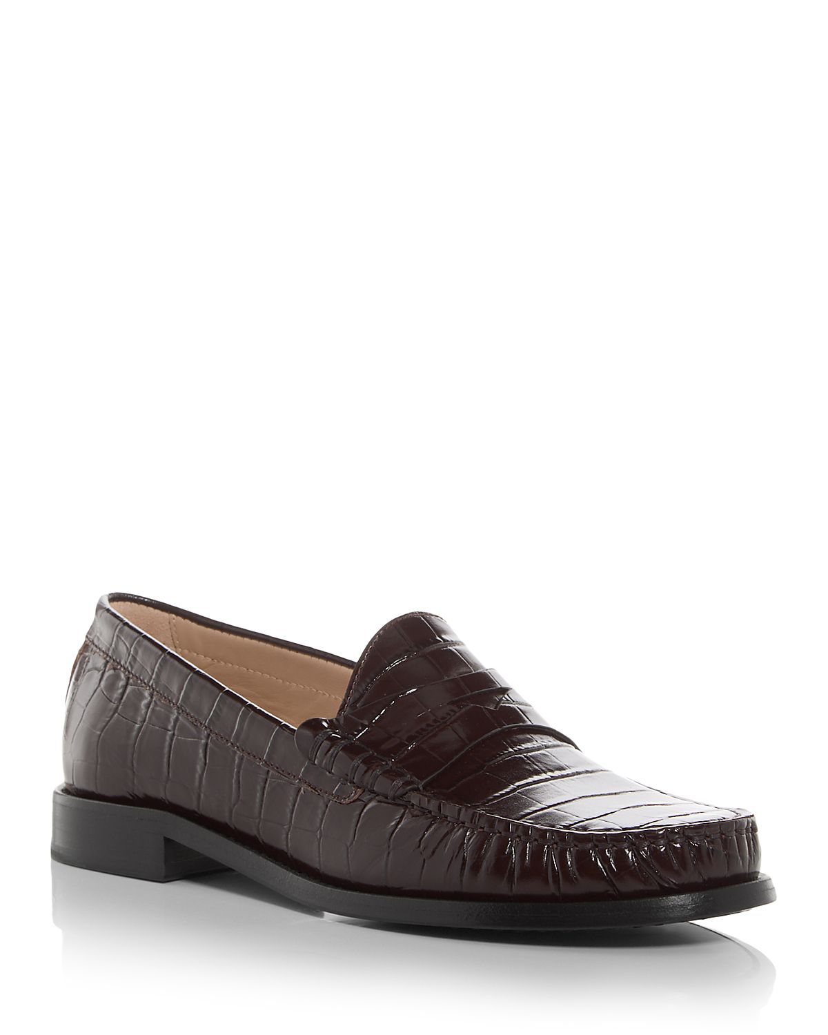 Stuart Weitzman Women's Lottie Embossed Loafers