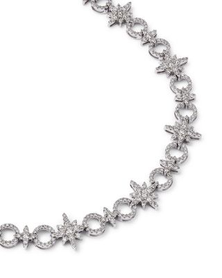 Diamond Starburst Bracelet in 14K White Gold, 2.42 tcw