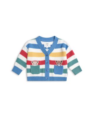 Boys' Peekaboo Hux Striped Knit Cardigan - Baby, Little Kid