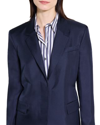 Oversized Silk Blazer