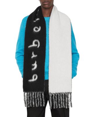 Reversible Logo Alpaca & Wool Blend Scarf