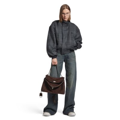  Rodeo Handbag Medium in Suede