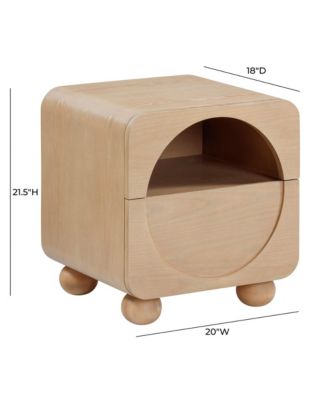 Moonrise Ash 1-Drawer Nightstand