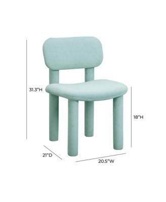 Elise Pale Blue Performance Velvet Dining Chair