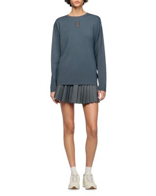 Ezrane Embroidered Long Sleeve Tee